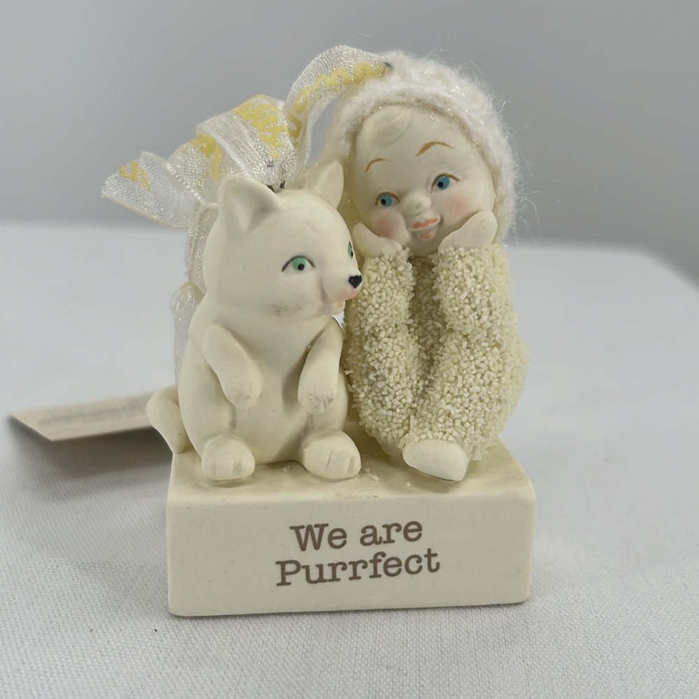 NIB Department 56 Snowbabies “We are Purrfect” Christmas Ornament 3” - Picture 2 of 6